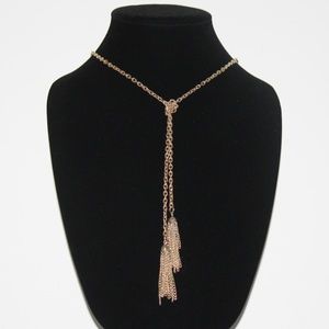 Beautiful vintage gold tassel necklace